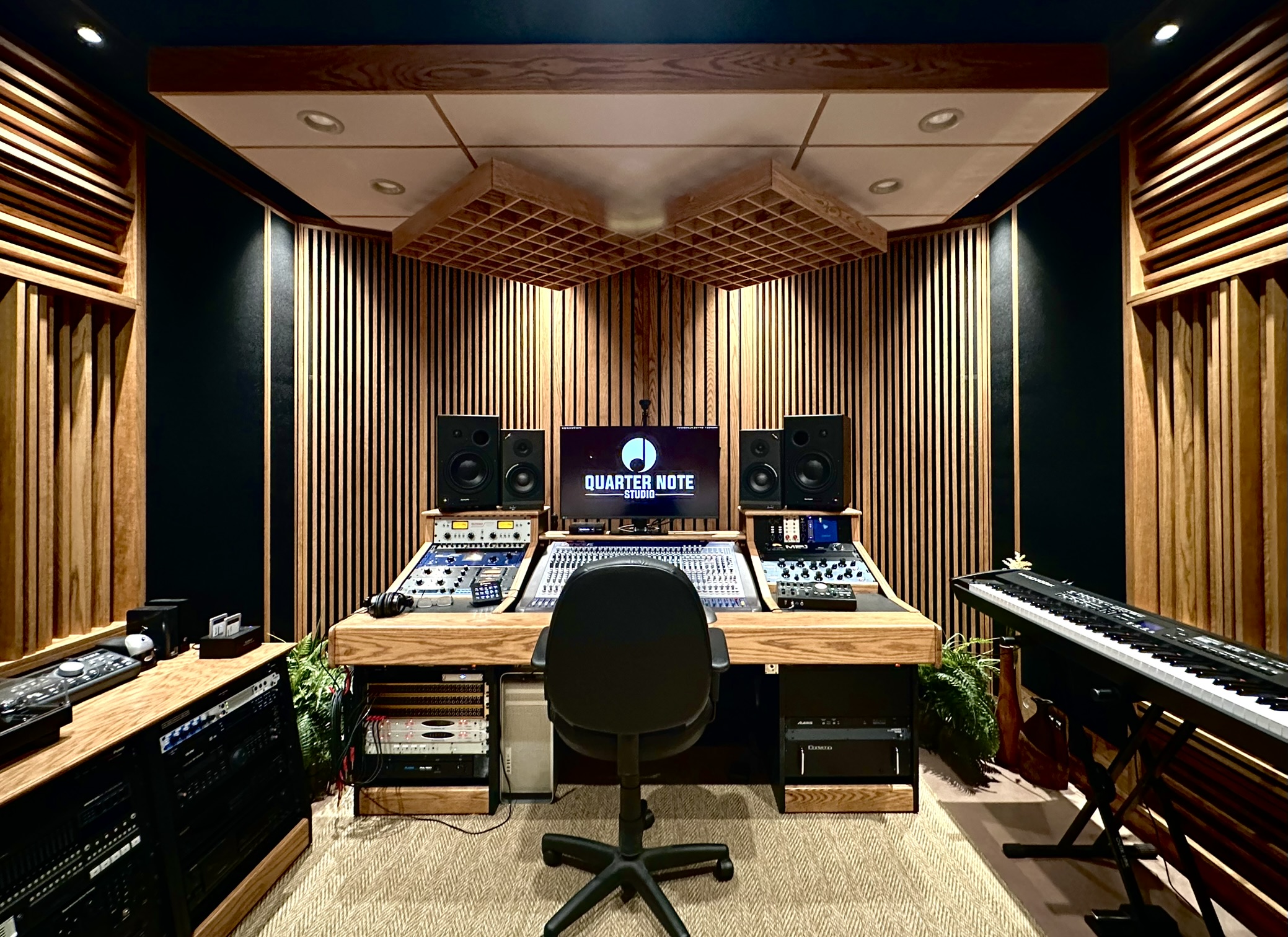 Studio Control Room for Quarter Note Studio